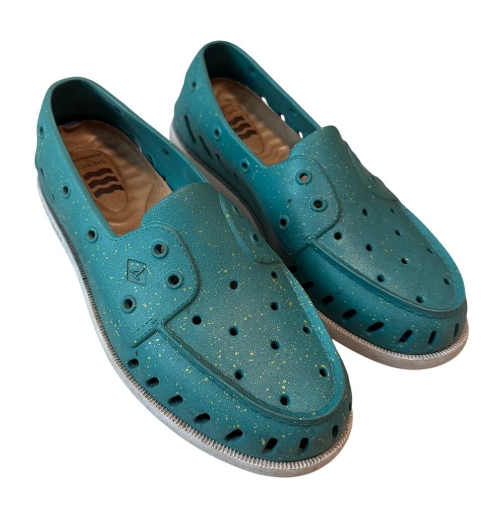 Sperry Authentic Original Float Boat Shoes Teal Speckle Men’s Size 10